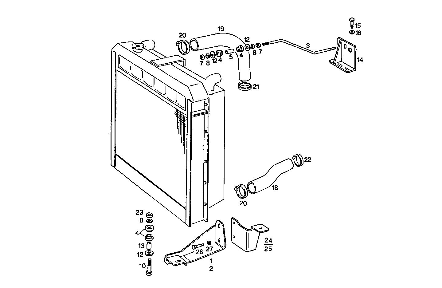 RADIATOR - 8065SRU26.04A581 8065SRU26 parts diagram