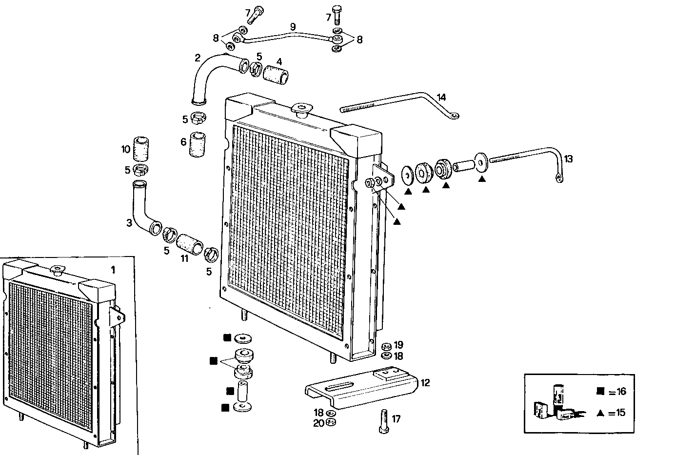 RADIATOR - 8141i67.02A010 8141i67 parts diagram