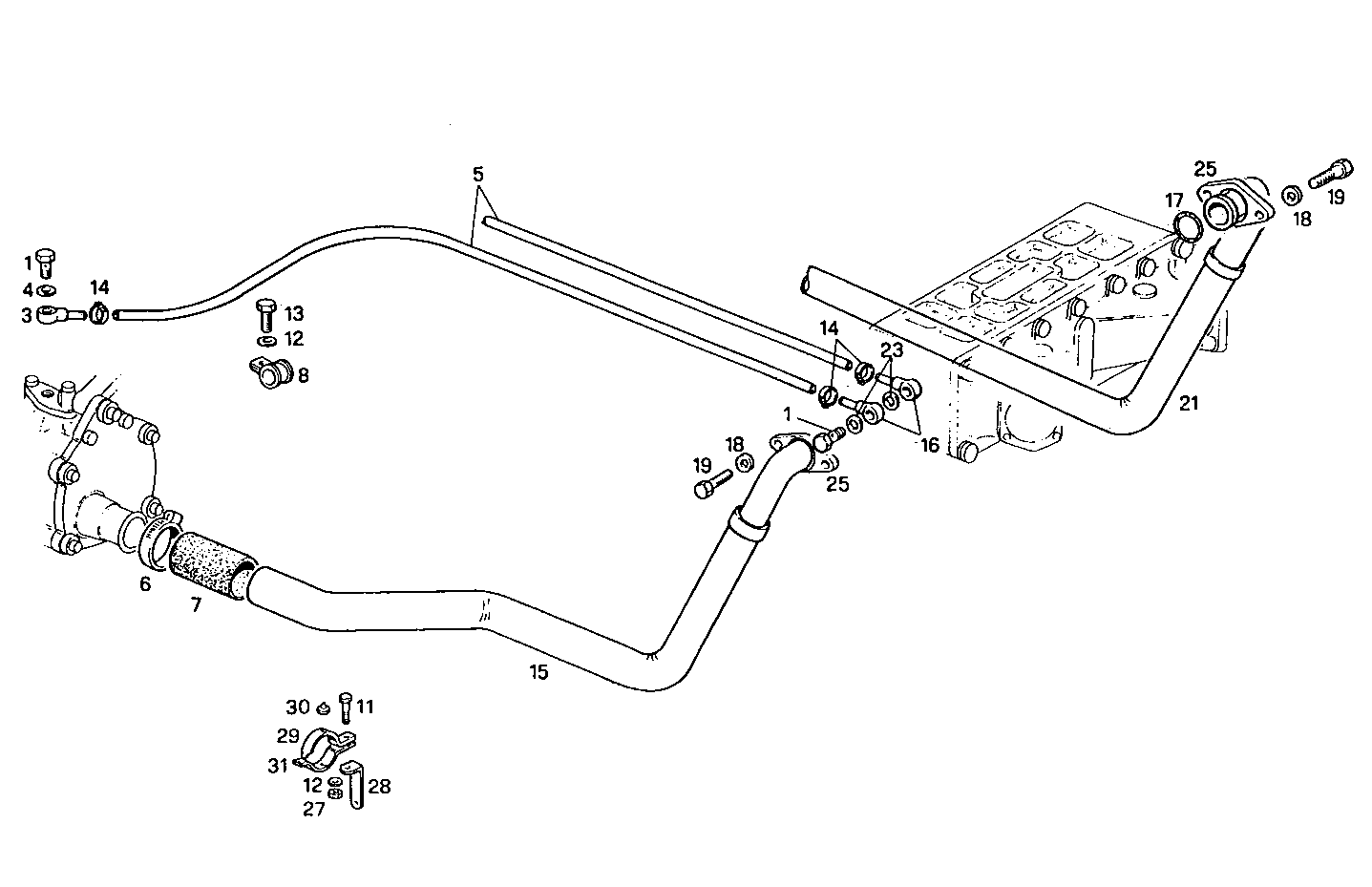 AUXILIARY WATER LINES - 8281SRi17.00 8281SRi17 parts diagram