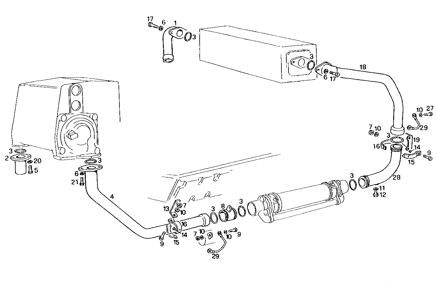 AUXILIARY WATER LINES - 8281SRM70.40 8281SRM70 parts diagram
