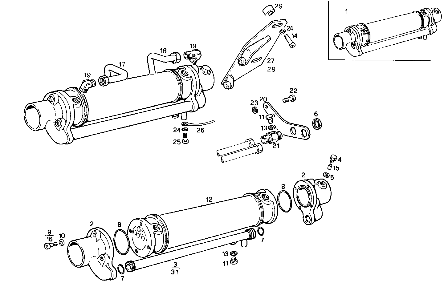 REVERSER WATER HEAT EXCHANGER - 8281SRM50.12 8281SRM50 parts diagram