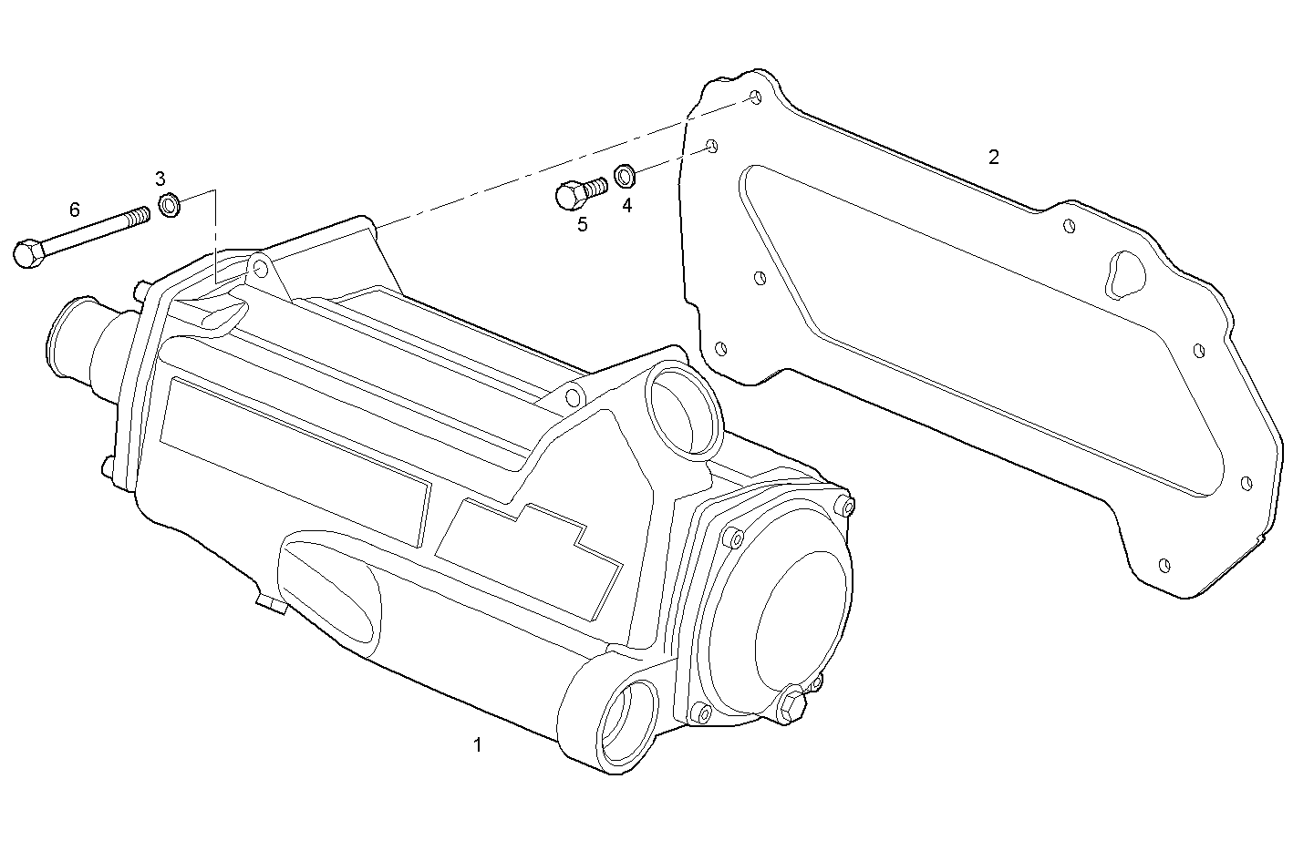 FRESH WATER - SEA WATER HEAT EXCHANGER - N60ENTM37.10 NEF 6 electron. parts diagram
