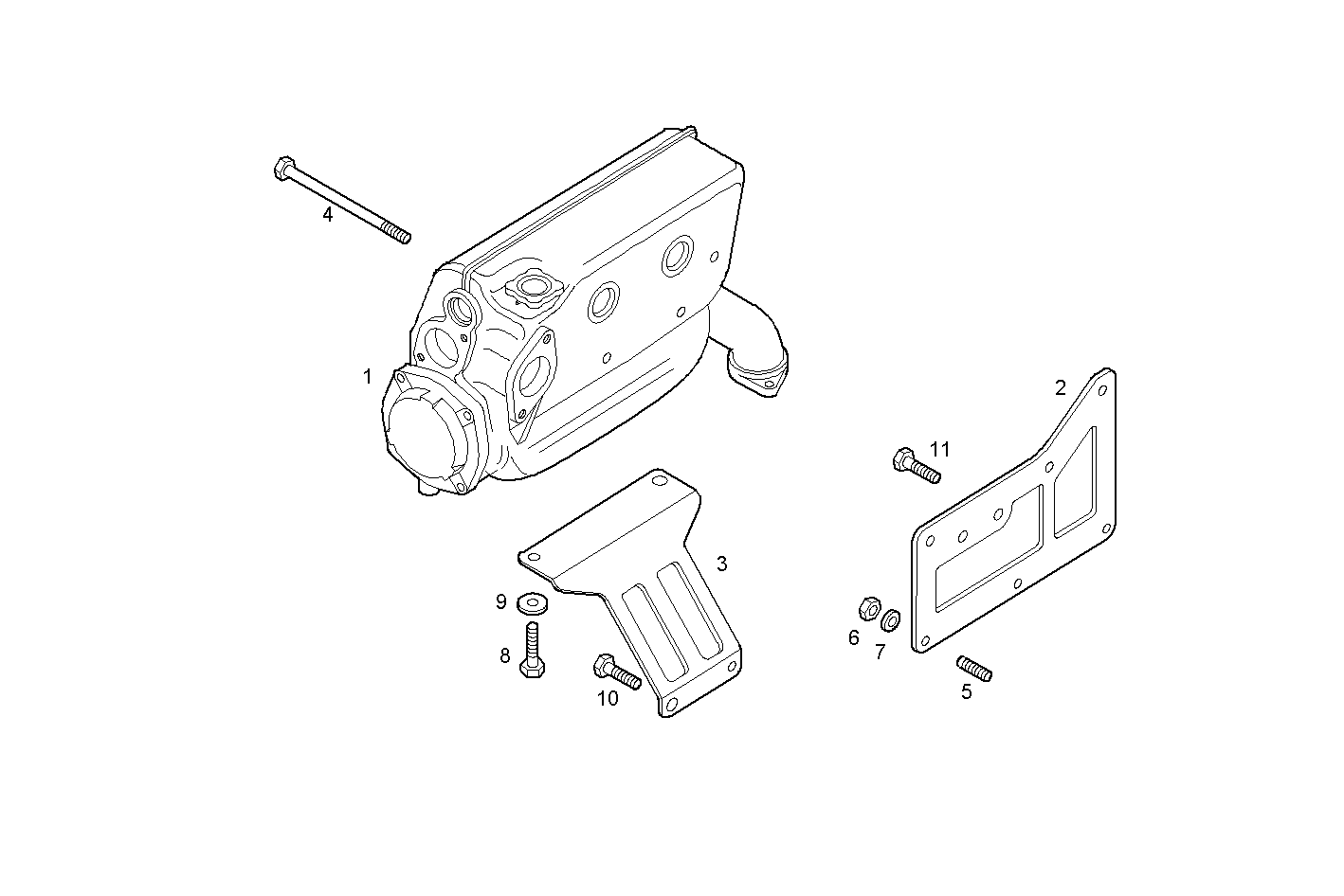FRESH WATER - SEA WATER HEAT EXCHANGER - C13ENTM77.10 CURSOR 13 parts diagram