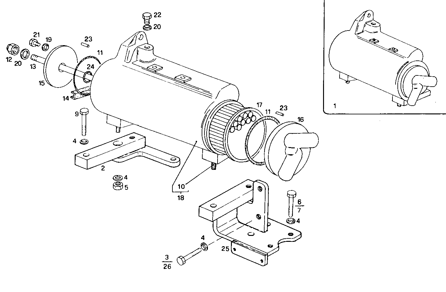 FRESH WATER - SEA WATER HEAT EXCHANGER - 8035M06.01A550 8035M06 parts diagram