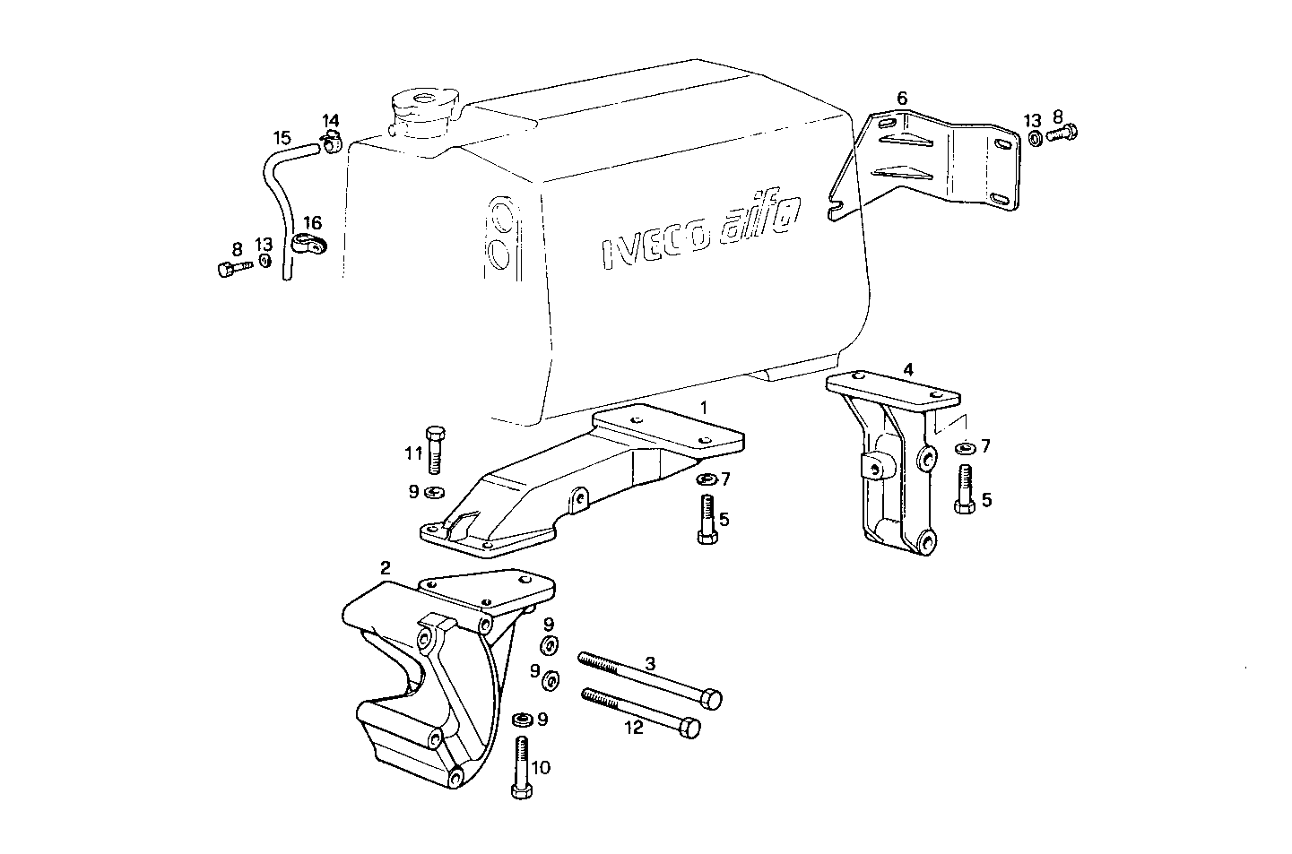 FRESH WATER - SEA WATER HEAT EXCHANGER - 8281SRM44.10 8281SRM44 parts diagram