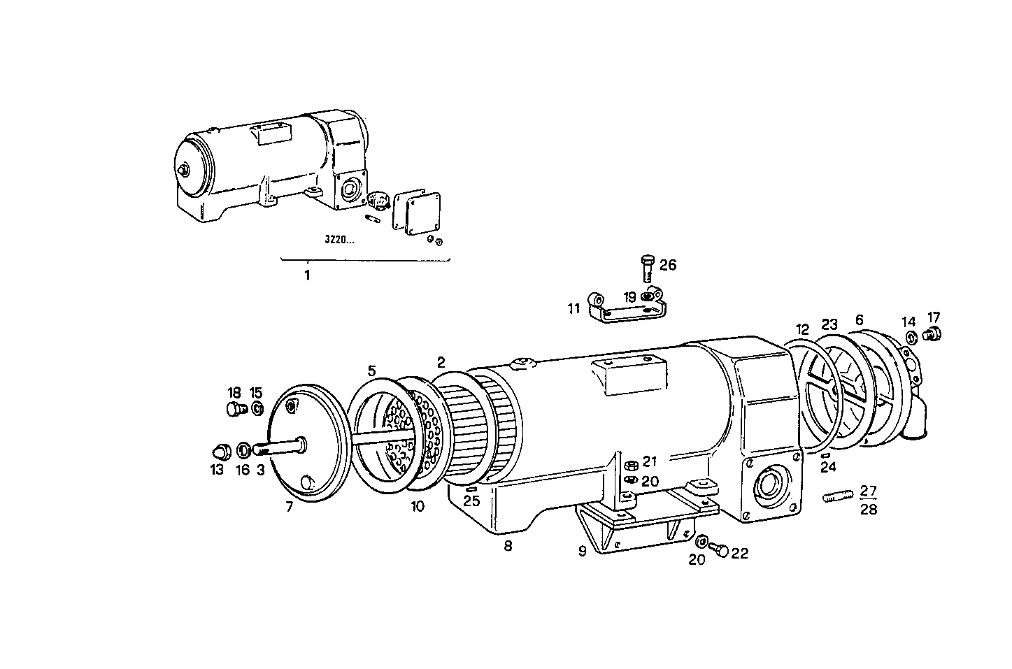 FRESH WATER - SEA WATER HEAT EXCHANGER - 8061SM16.11 8061SM16 parts diagram