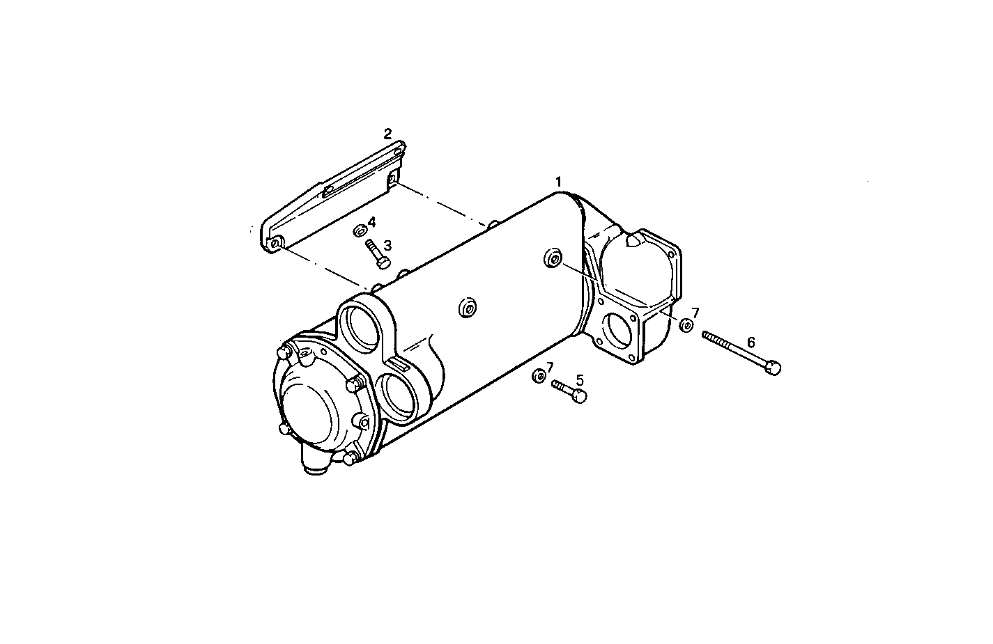 FRESH WATER - SEA WATER HEAT EXCHANGER - 8291SRM75.10 8291SRM75 parts diagram