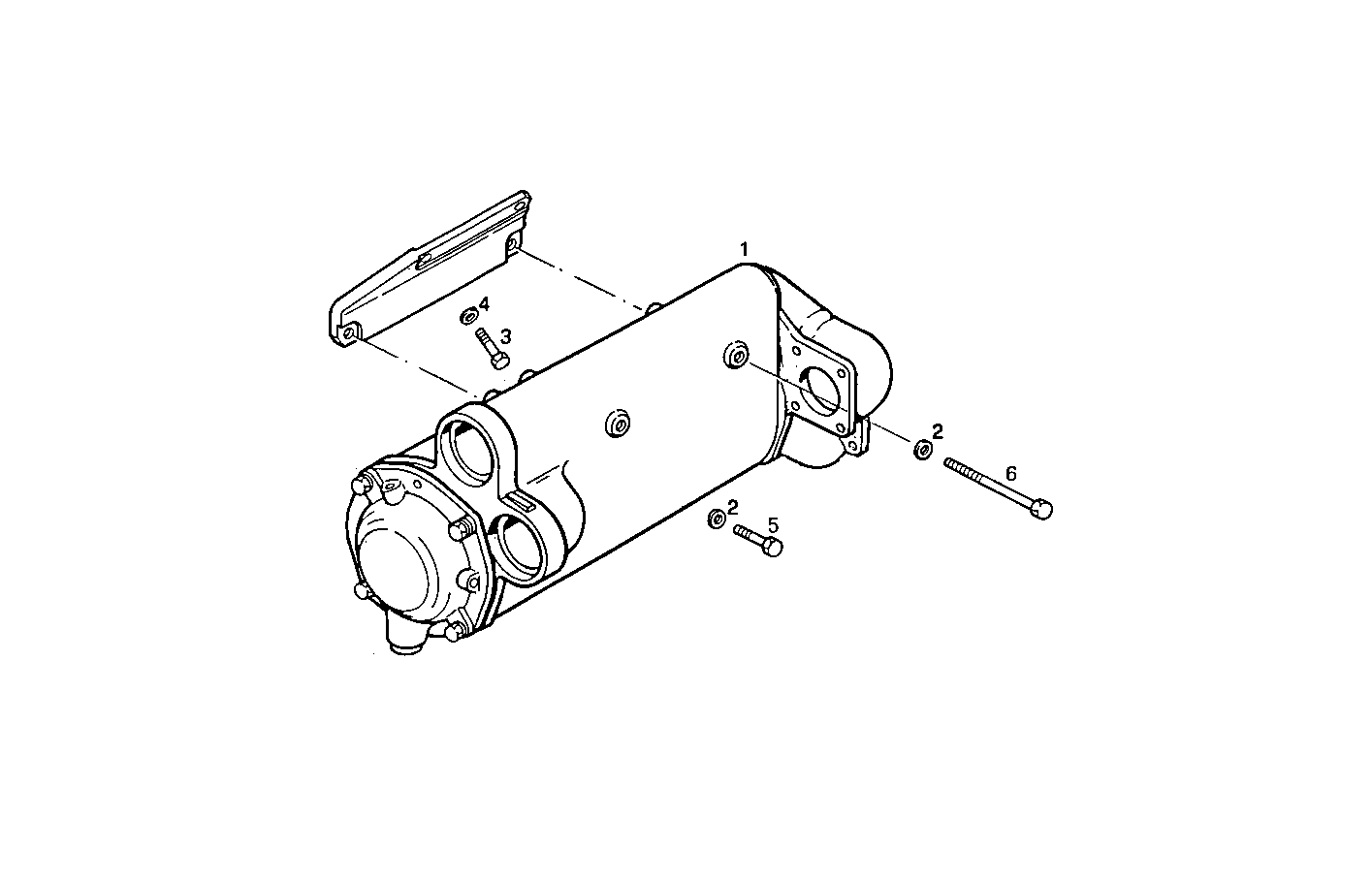 FRESH WATER - SEA WATER HEAT EXCHANGER - 8291SRM12.12 8291SRM12 parts diagram
