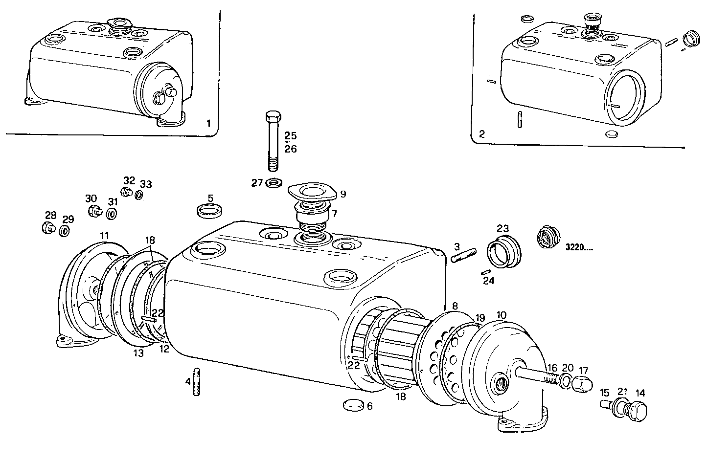 FRESH WATER - SEA WATER HEAT EXCHANGER - GE8210M22.10A64S GE8210M22 parts diagram