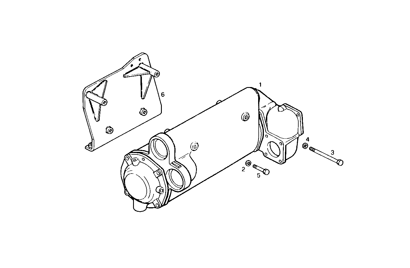 FRESH WATER - SEA WATER HEAT EXCHANGER - 8210SRM45.10 8210SRM45 parts diagram