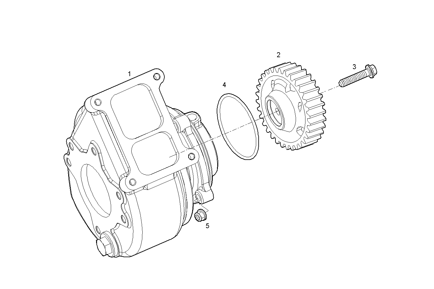 SEA WATER PUMP - V08ENTM75.10B210 VECTOR 8 parts diagram