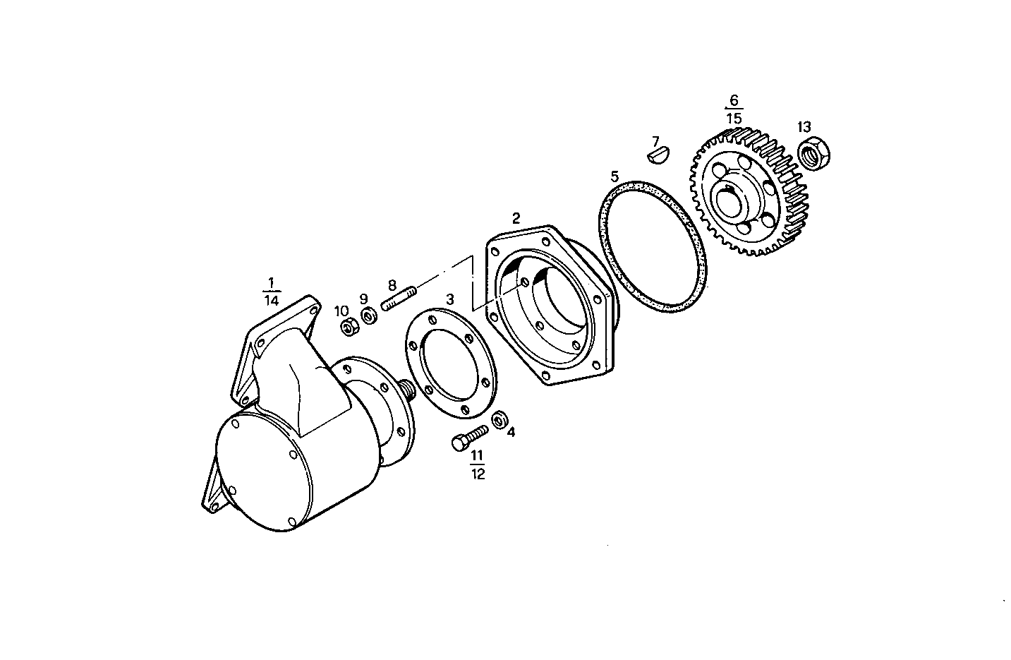 SEA WATER PUMP - 8291SRM75.10 8291SRM75 parts diagram