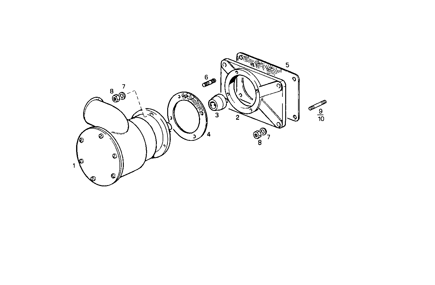 SEA WATER PUMP - 8041SRM15.10 8041SRM15 parts diagram
