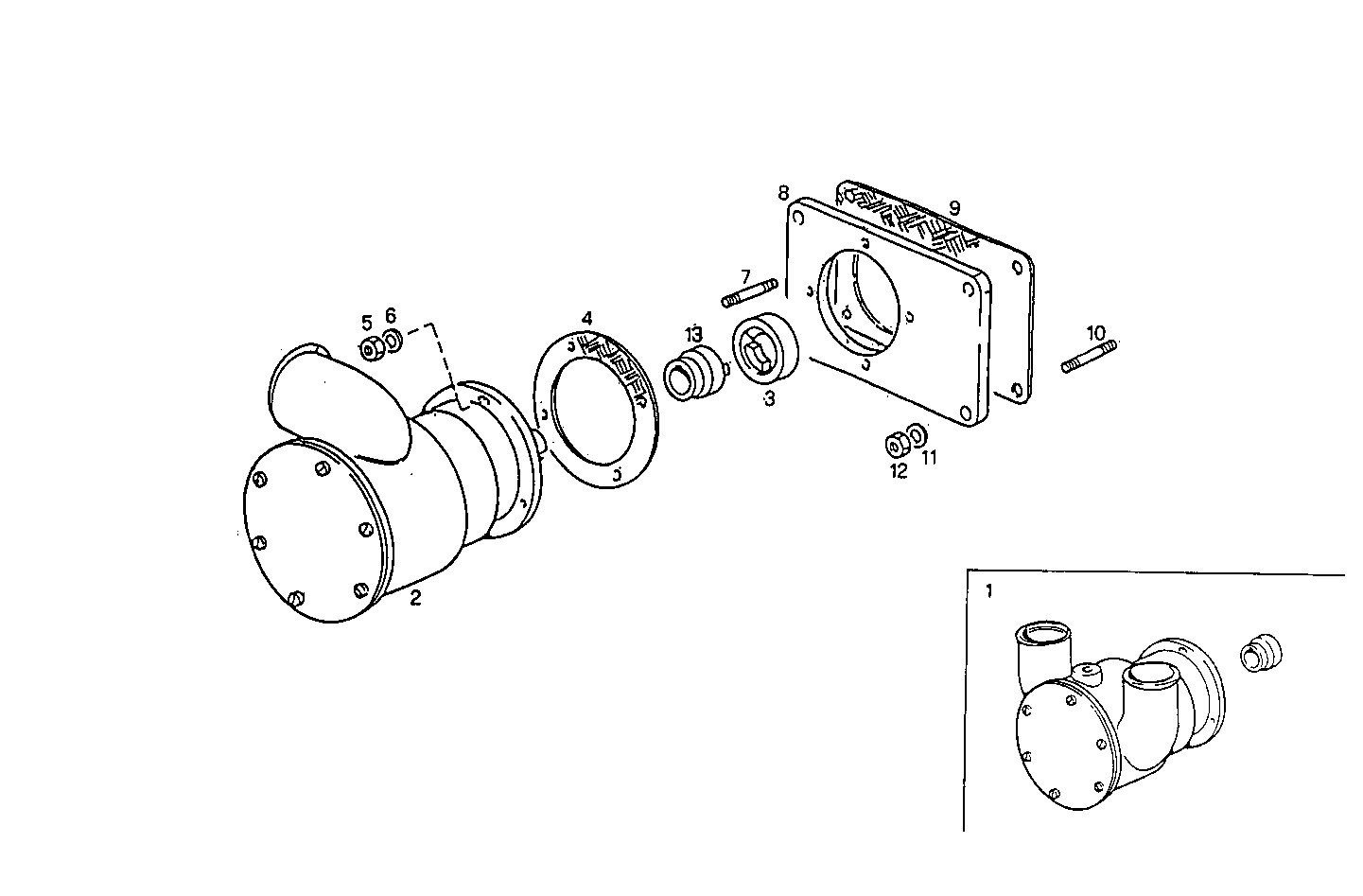 SEA WATER PUMP - 8361SRM40.11 8361SRM40 parts diagram
