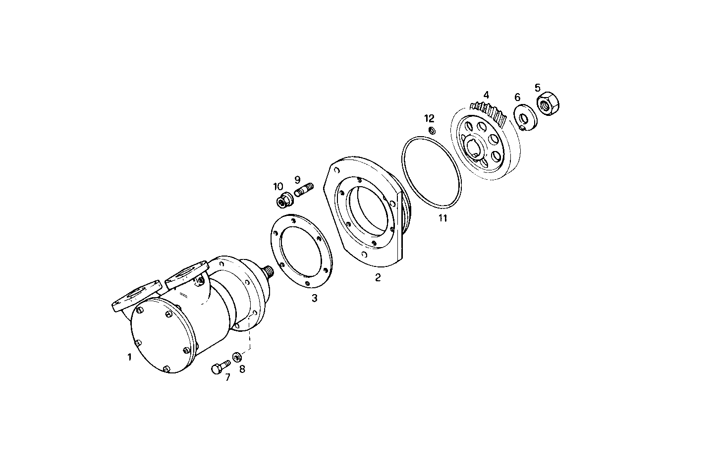 SEA WATER PUMP - C78ENTM30.10-C 12/03 CURSOR 8 parts diagram