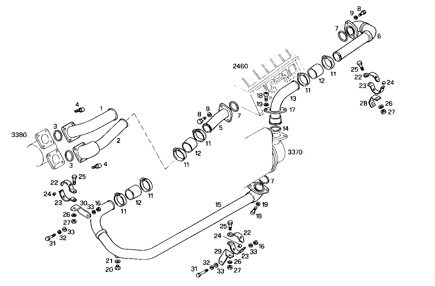 SEA WATER LINES - 8210SM27.10 8210SM27 parts diagram