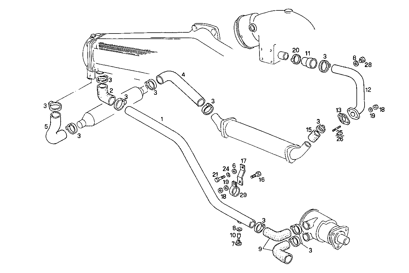 SEA WATER LINES - 8060SRM33.10 8060SRM33 parts diagram
