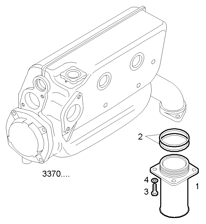 SEA WATER LINES - C13ENSM33.10 CURSOR 13 parts diagram