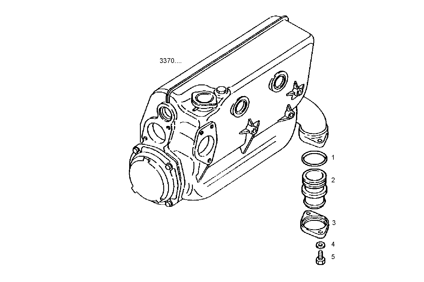 SEA WATER LINES - C78ENAM12.00 CURSOR 8 parts diagram