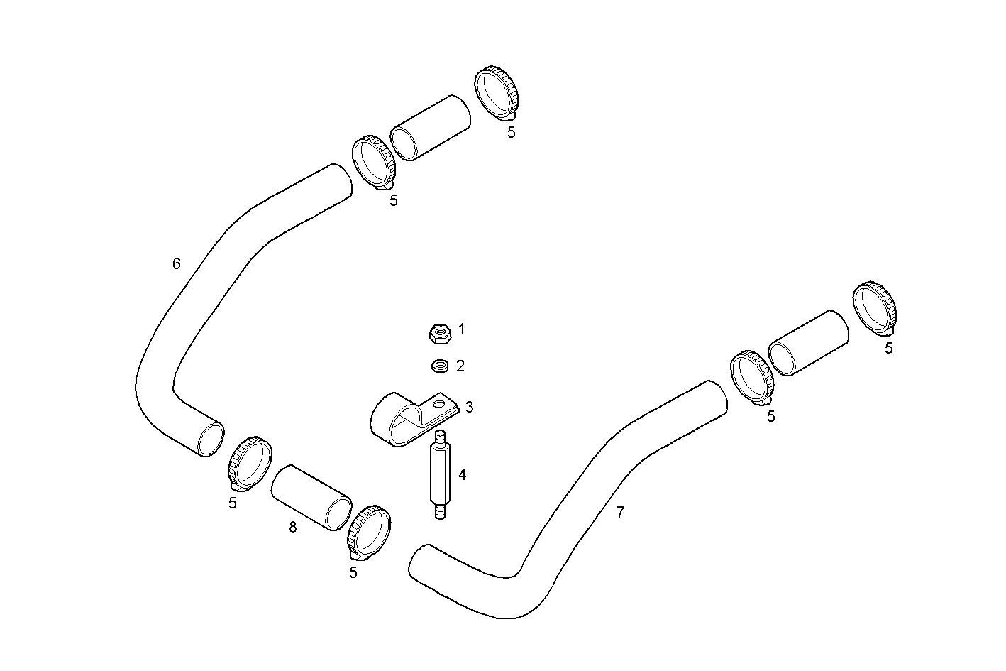 SEA WATER LINES - N60ENTF40.00 NEF 6 electron. parts diagram