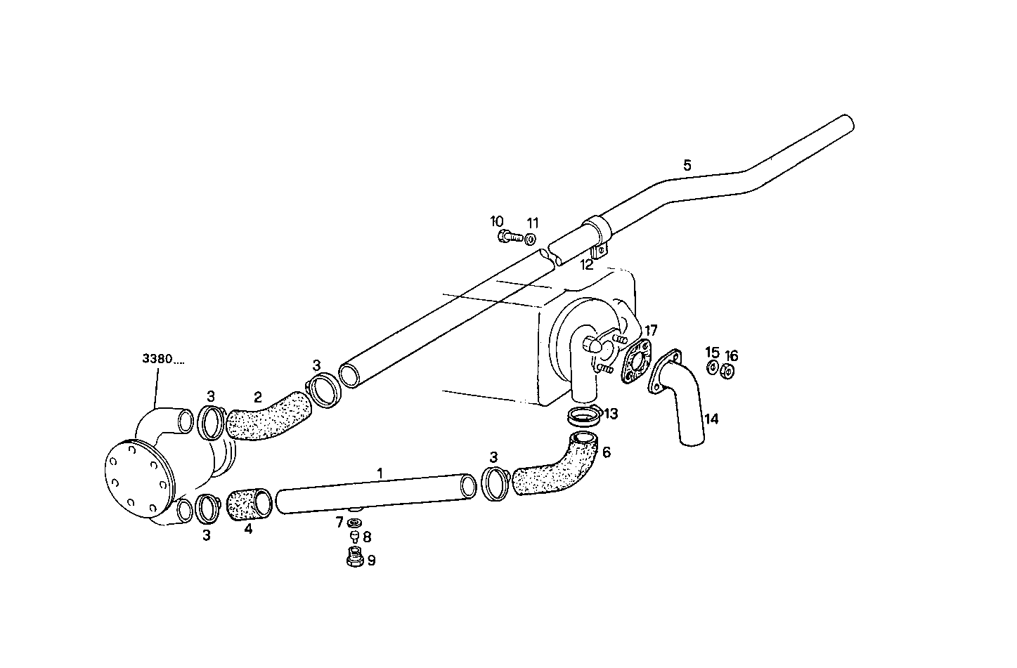 SEA WATER LINES - 8361SM21.00 8361SM21 parts diagram