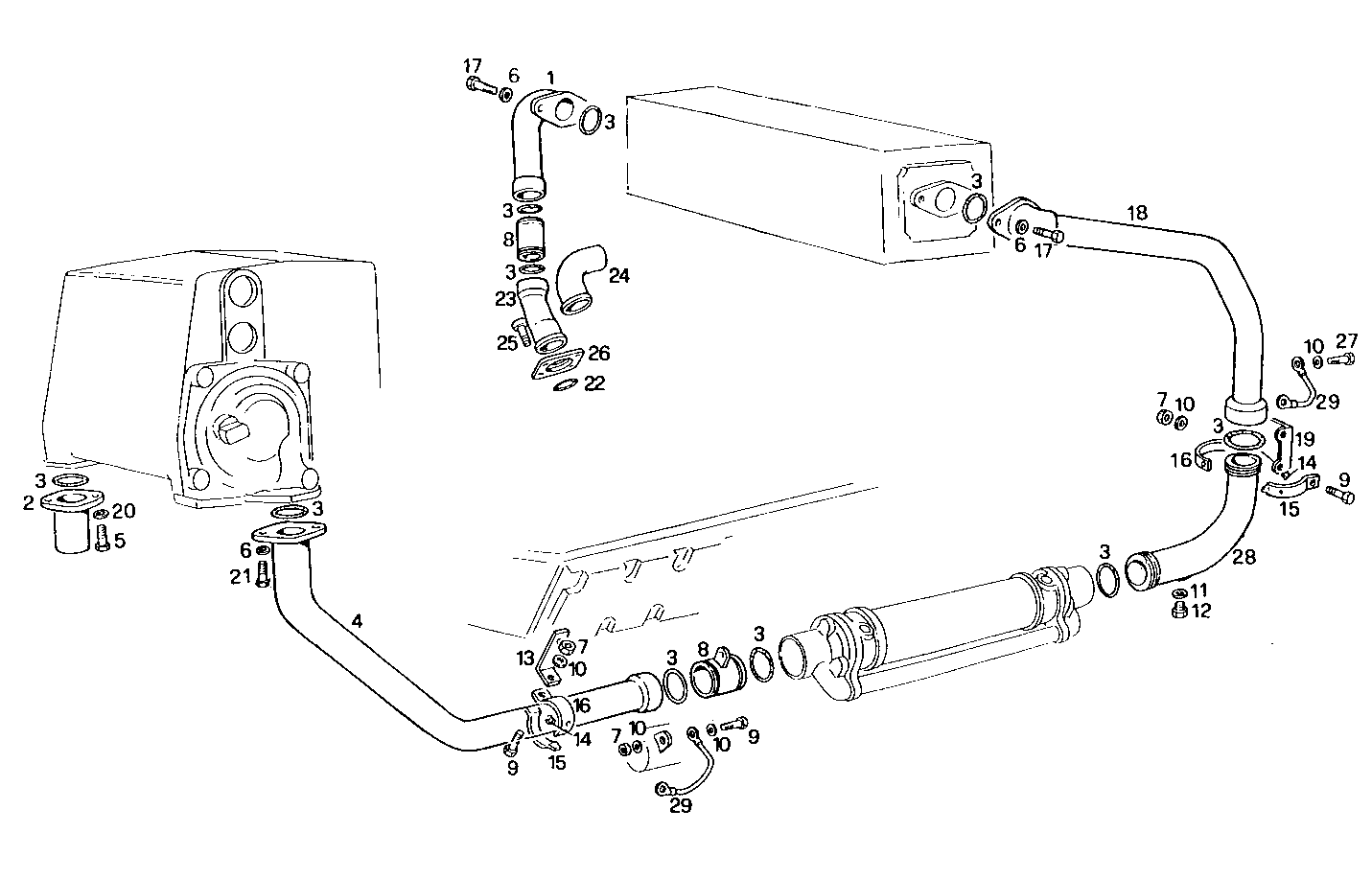 SEA WATER LINES - 8281SRM70.11 8281SRM70 parts diagram