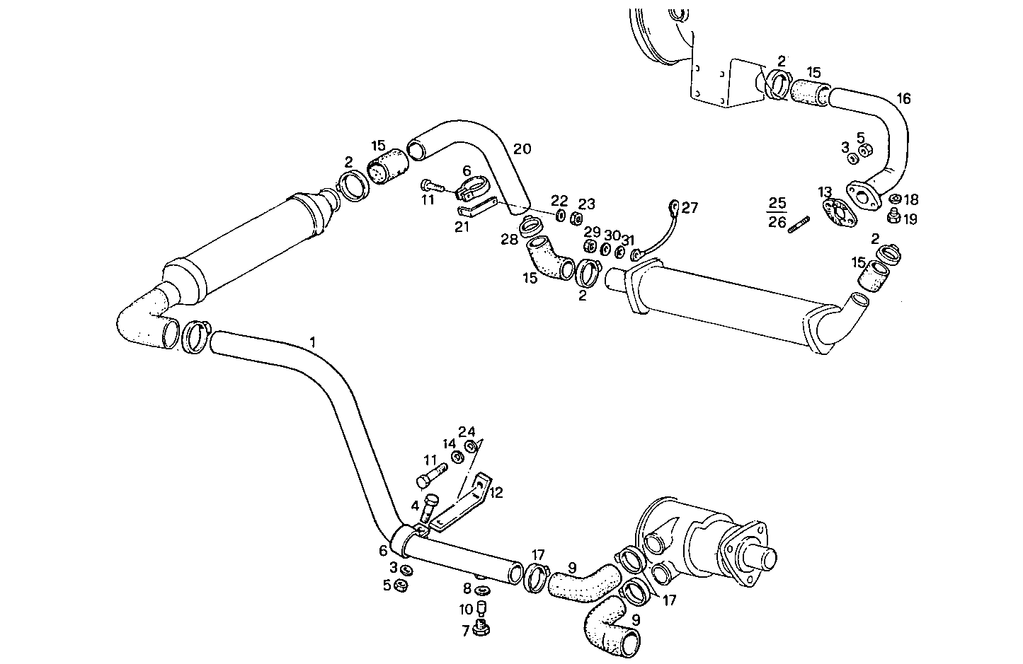 SEA WATER LINES - 8061SM20.12 8061SM20 parts diagram