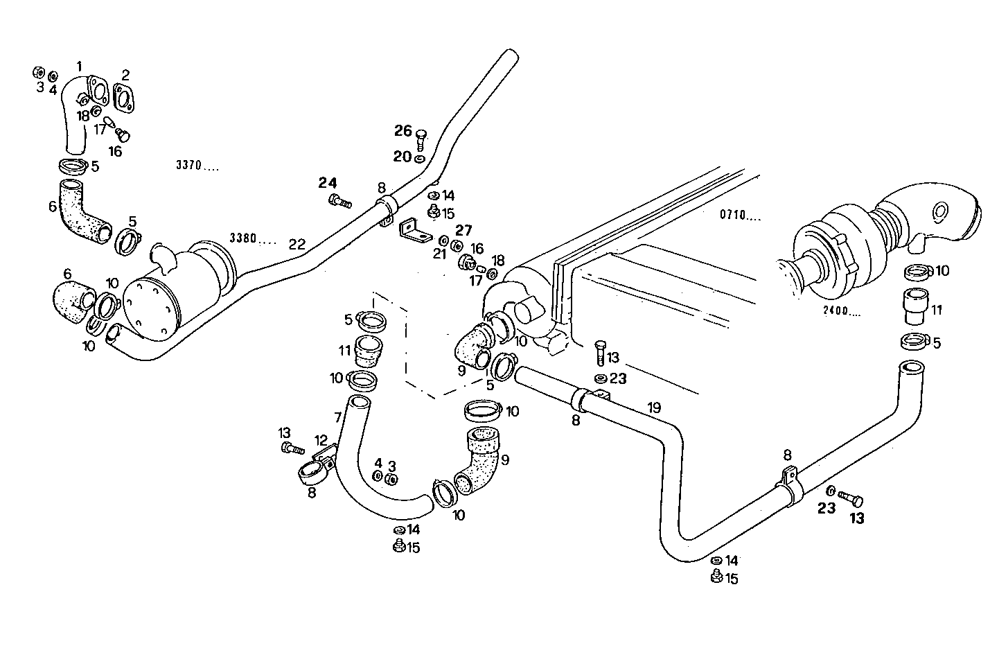 SEA WATER LINES - 8361SRM38.10 8361SRM38 parts diagram
