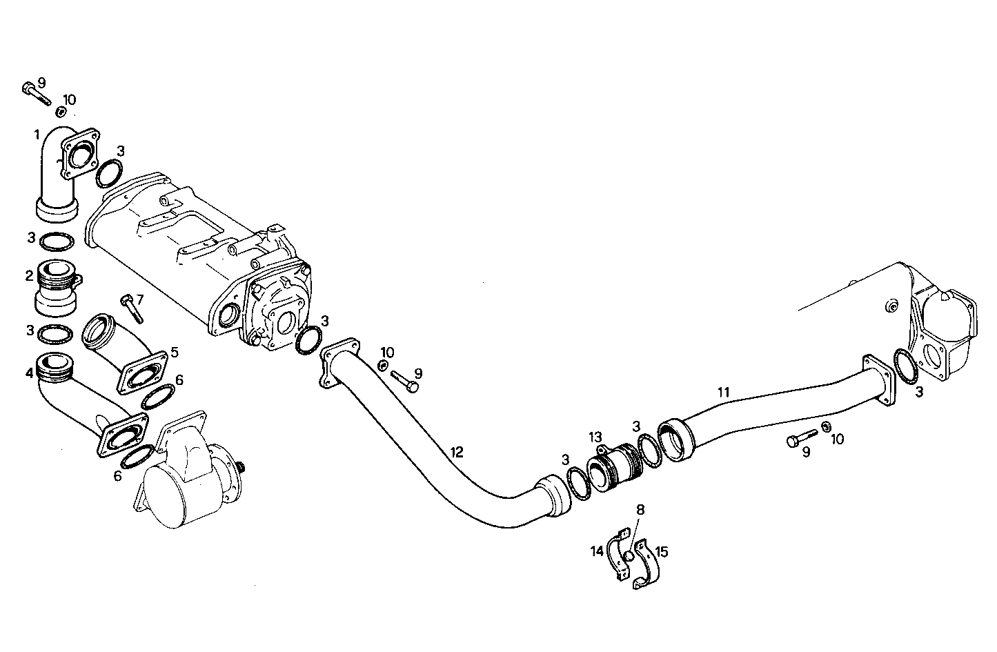 SEA WATER LINES - 8291SRM75.10 8291SRM75 parts diagram
