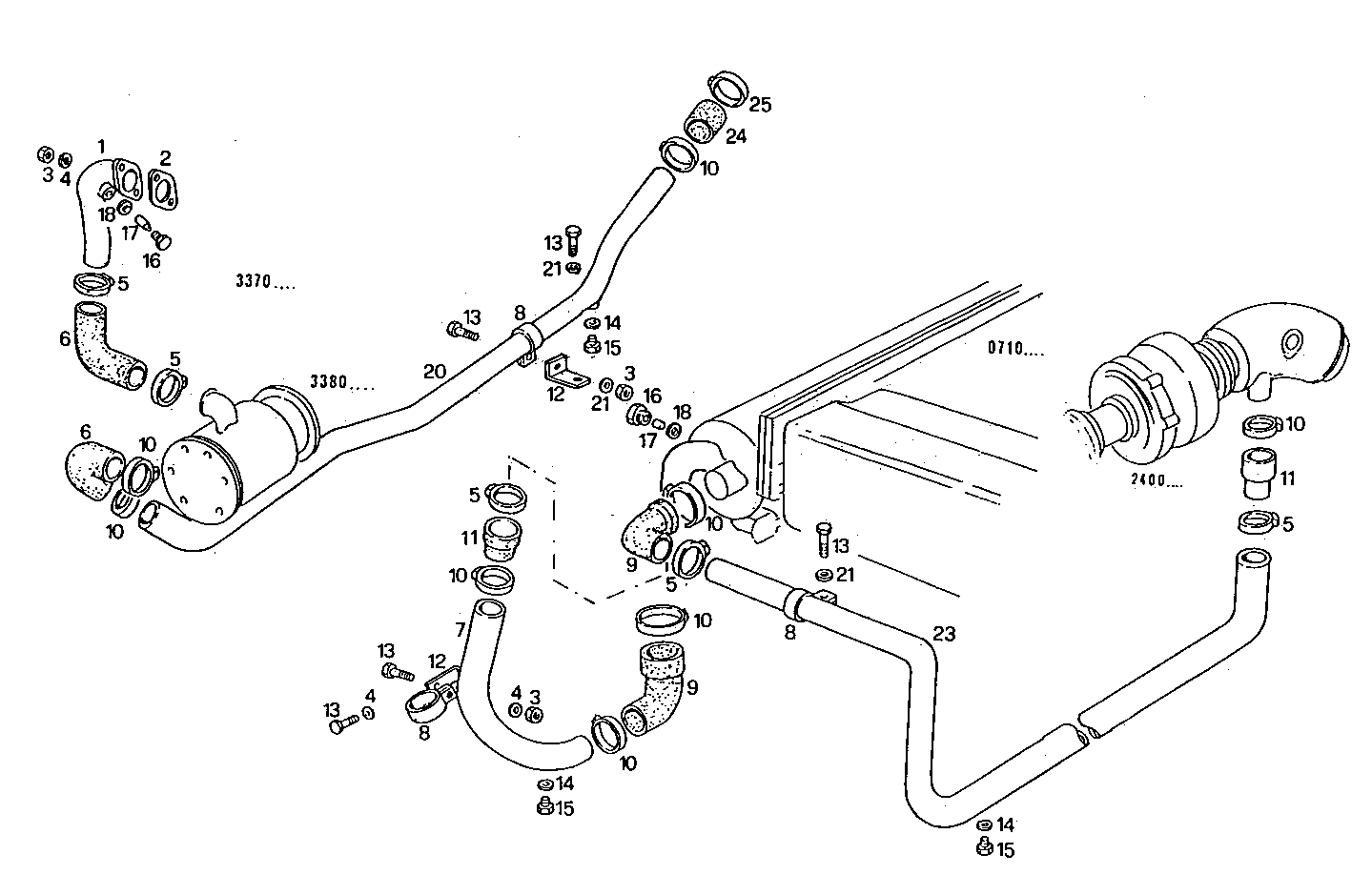SEA WATER LINES - 8361SRM40.00 8361SRM40 parts diagram