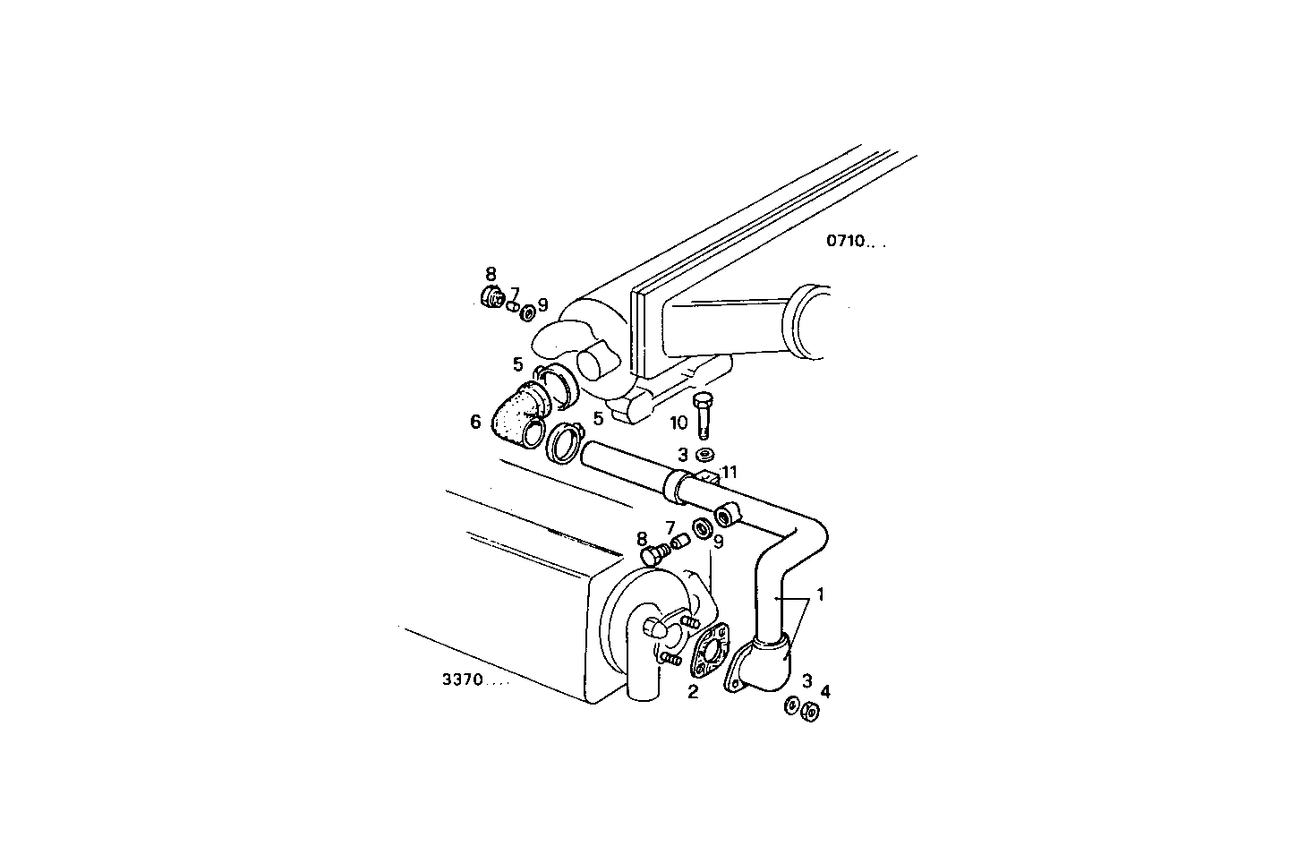 SEA WATER LINES - 8361SRM32.40 8361SRM32 parts diagram