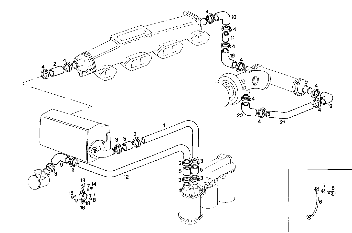 SEA WATER LINES - 8361SRM40.11 8361SRM40 parts diagram
