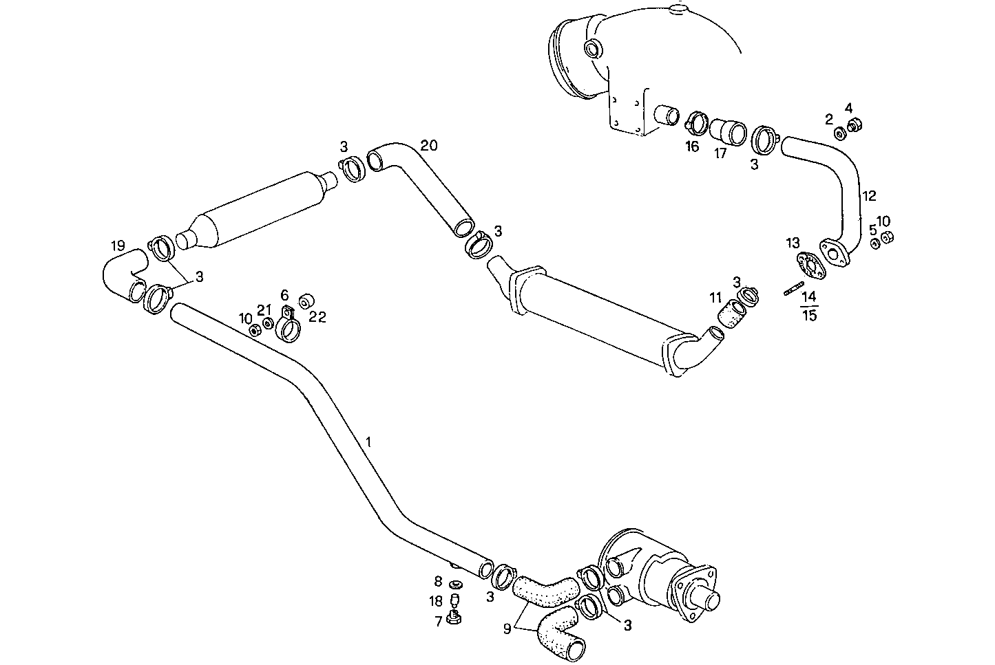 SEA WATER LINES - 8060SM21.10 8060SM21 parts diagram