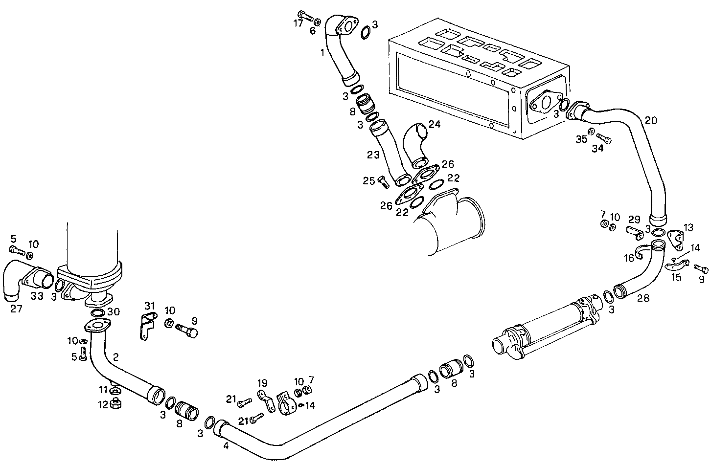 SEA WATER LINES - 8281SRM50.32 8281SRM50 parts diagram