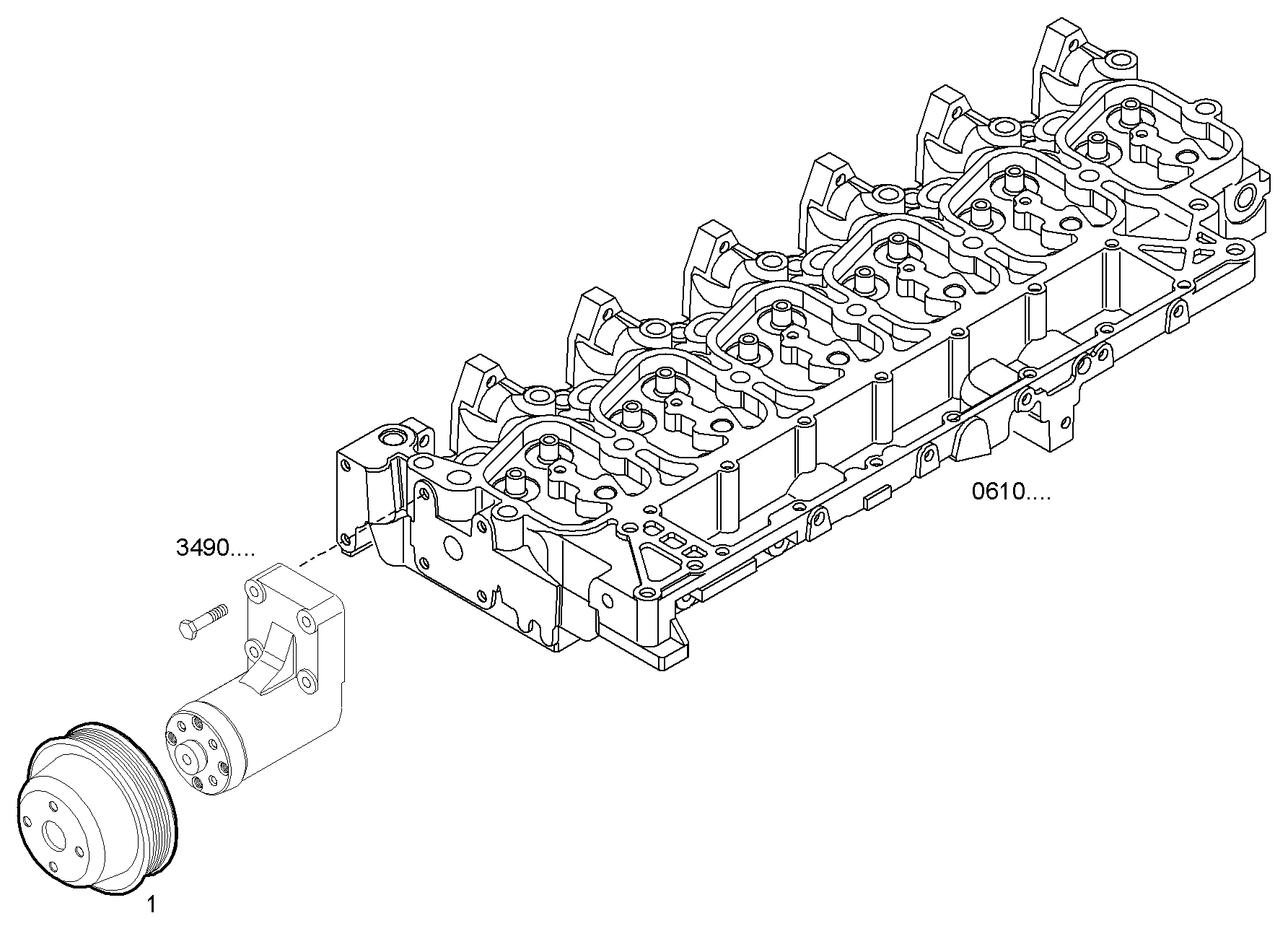 VENTILATOR CONTROL - GENEF160M.A001 NEF 6 mechanic. - TIER 2 parts diagram