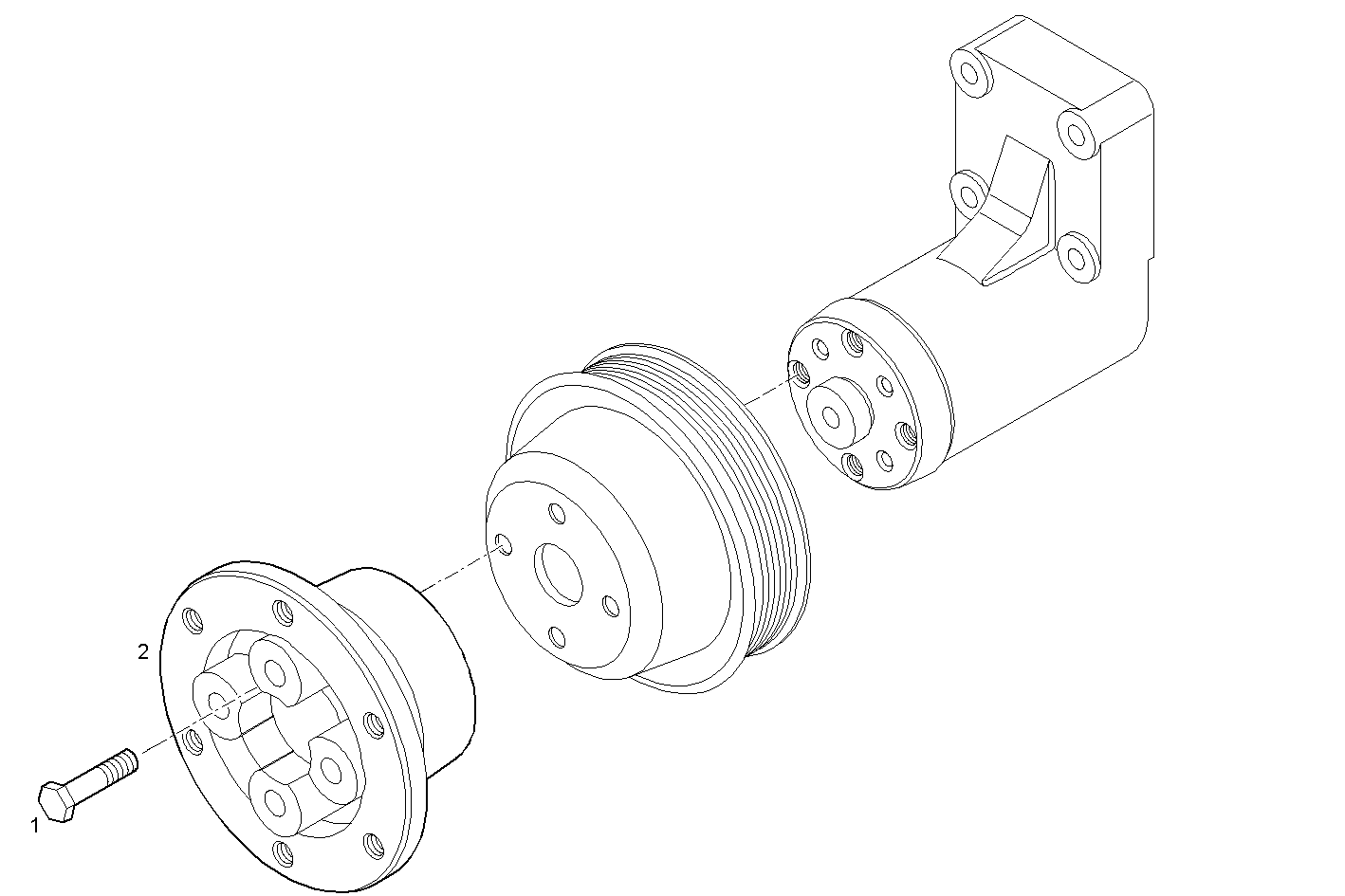 VENTILATOR CONTROL - NEF67TM3.A558 NEF 6 mechanic. - TIER 2 parts diagram