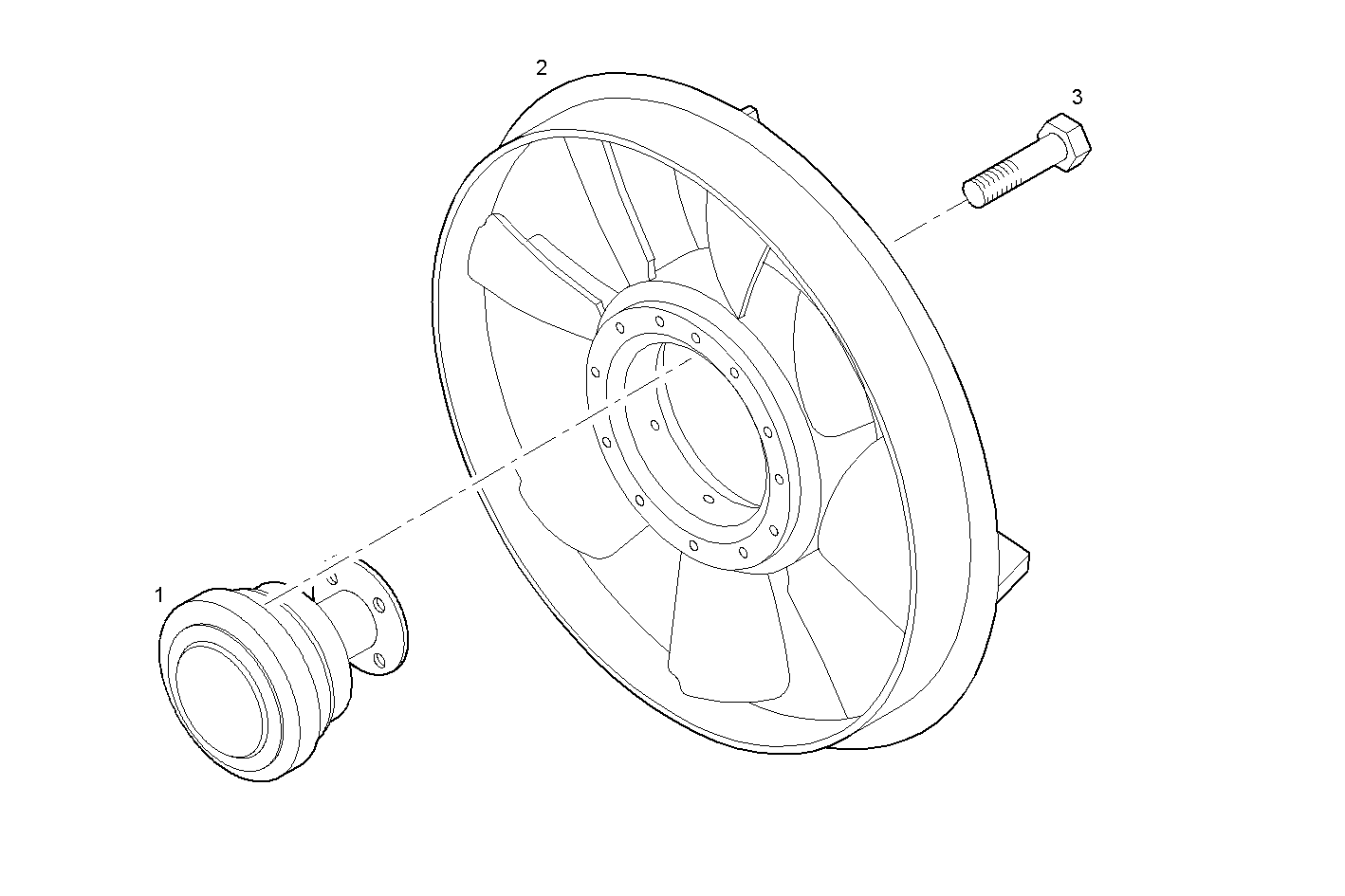 FAN - C78ENTC26.00A004 CURSOR 8 - EURO 3 parts diagram
