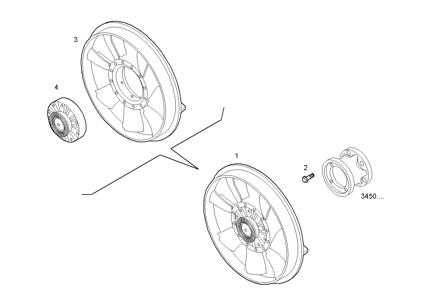 FAN - C13ENTX20.00A005 CURSOR 13 - TIER 3 parts diagram
