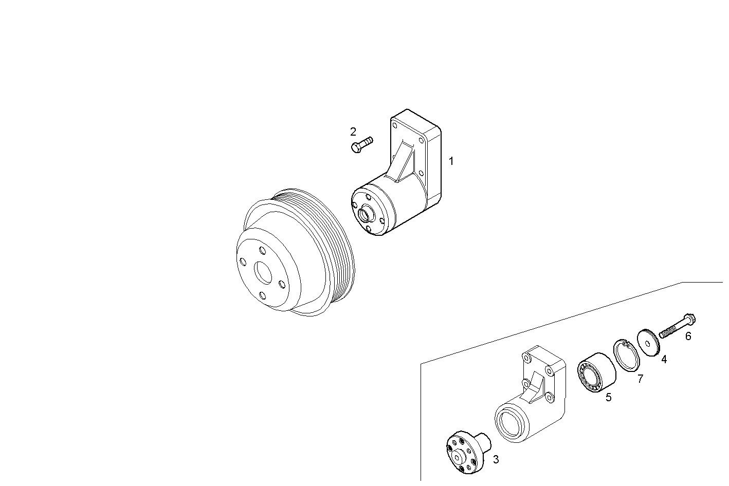 FAN SUPPORT - N40ENT426.00A001 NEF 4 electron. - EURO 4 parts diagram