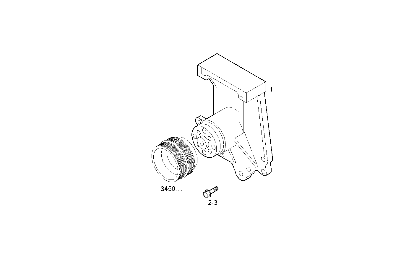 FAN SUPPORT - F4CE0454A*D604 NEF 4 mechanic. - TIER 2 parts diagram