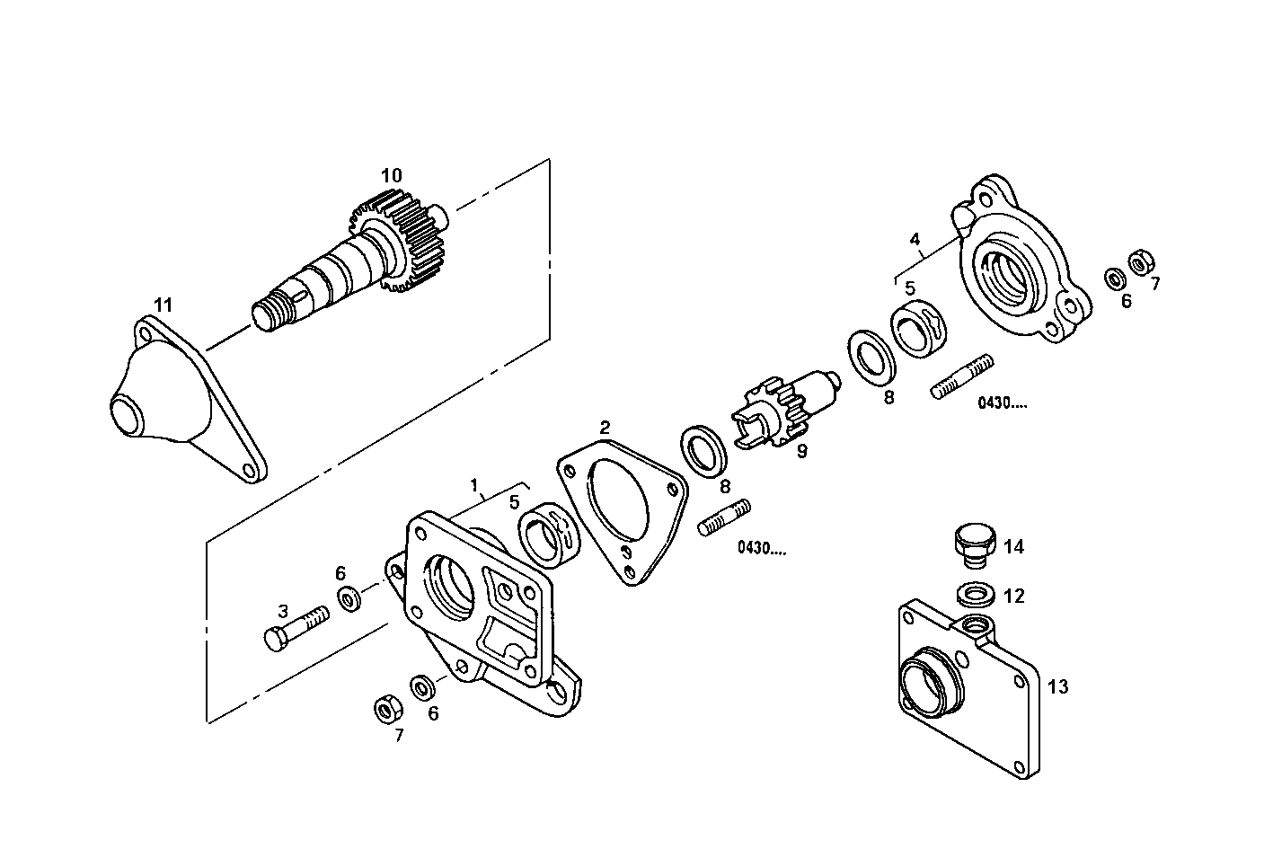 POWER TAKE OFF - 8060SRM33.10 8060SRM33 parts diagram