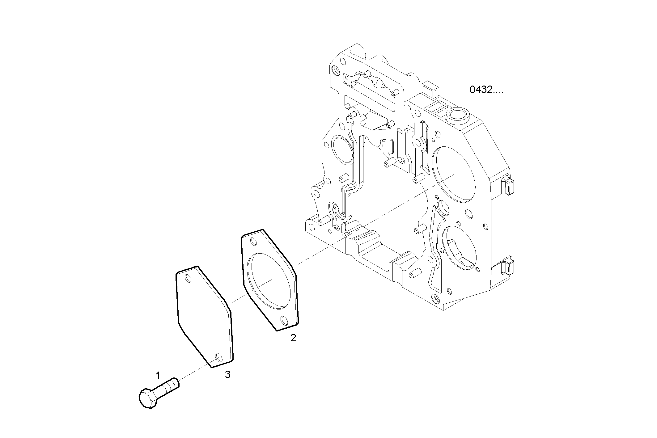 POWER TAKE OFF - GENEF200E.A552 NEF 6 electron. parts diagram
