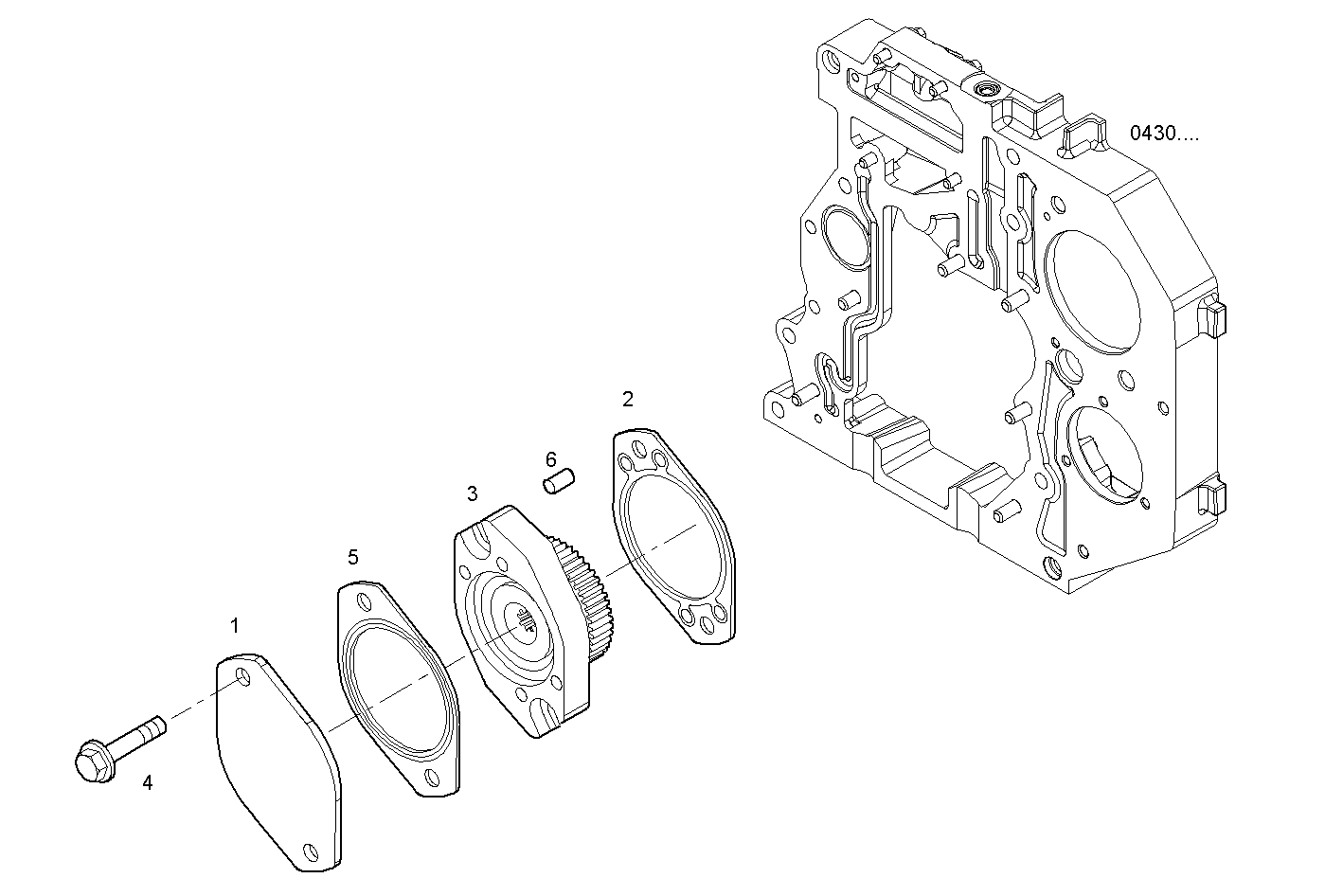 POWER TAKE OFF - N40ENTC24.00A011 NEF 4 electron. - EURO 3 parts diagram