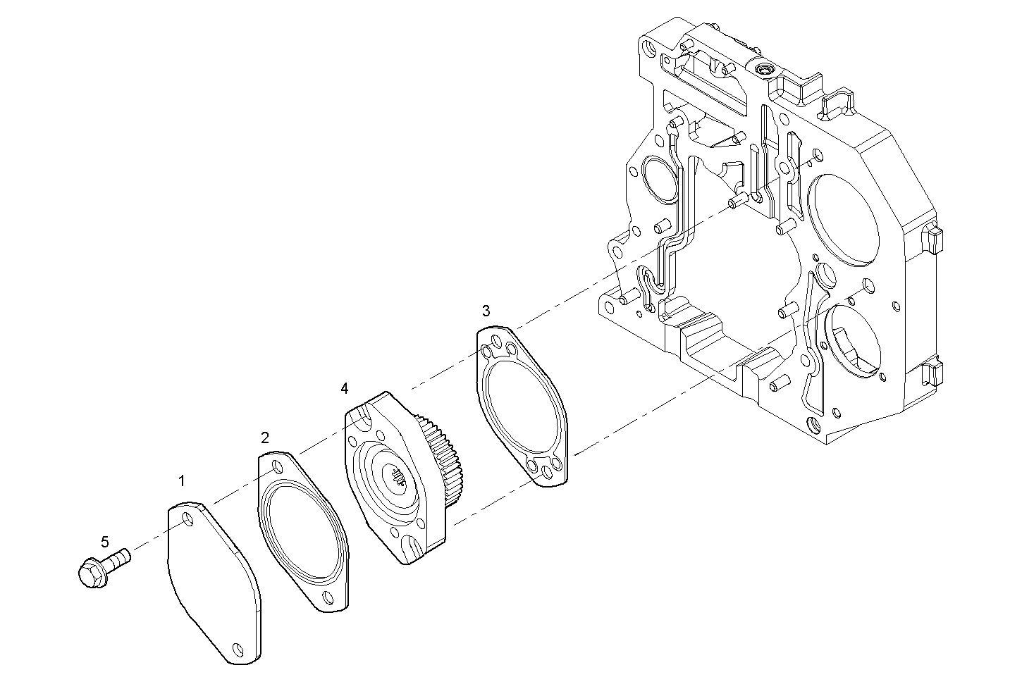 POWER TAKE OFF - N45MNTE20.00A001 NEF 4 mechanic. - TIER 2 parts diagram