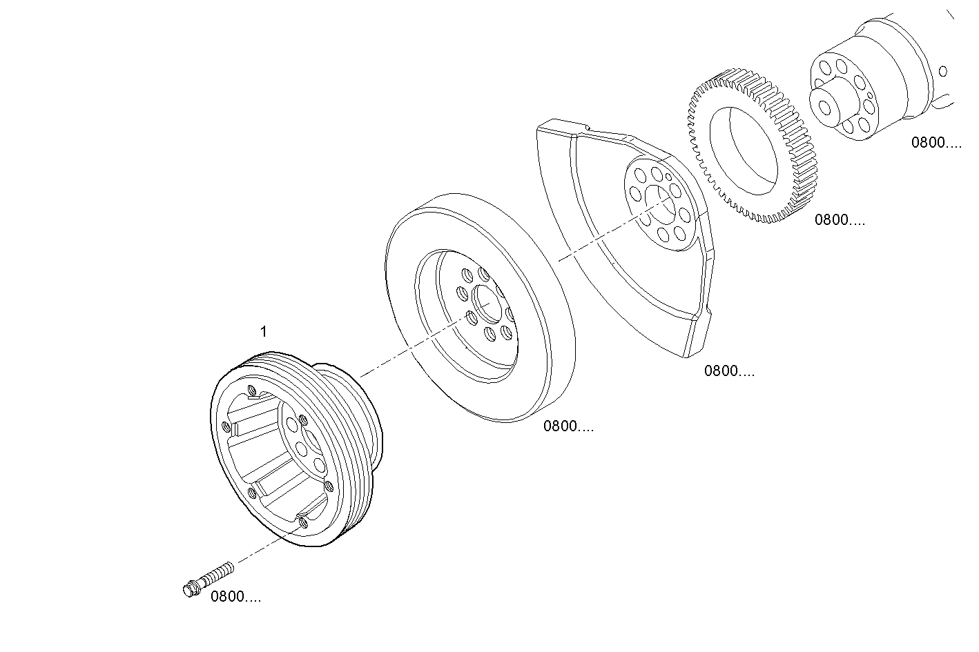 POWER TAKE OFF - VECTOR8TE2.A001 VECTOR 8 parts diagram