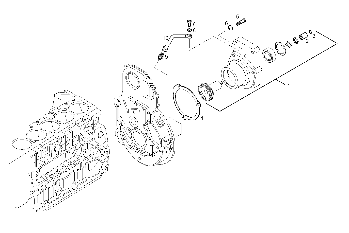 POWER TAKE OFF - F2BE0642A*A002 CURSOR 8 CNG parts diagram