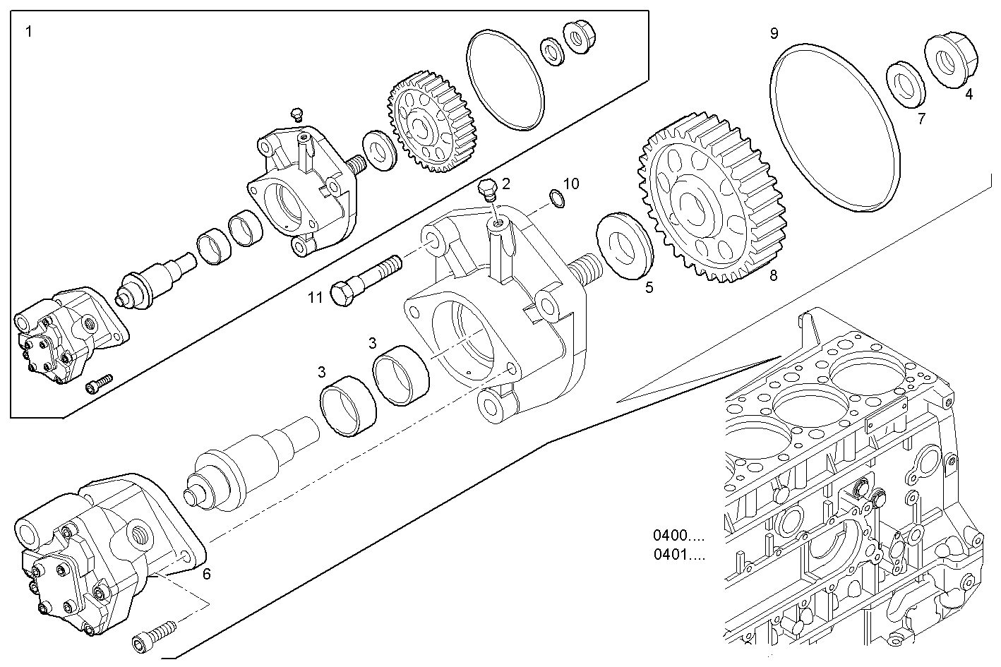 POWER TAKE OFF - GECURSOR350E.A551 CURSOR 13 parts diagram
