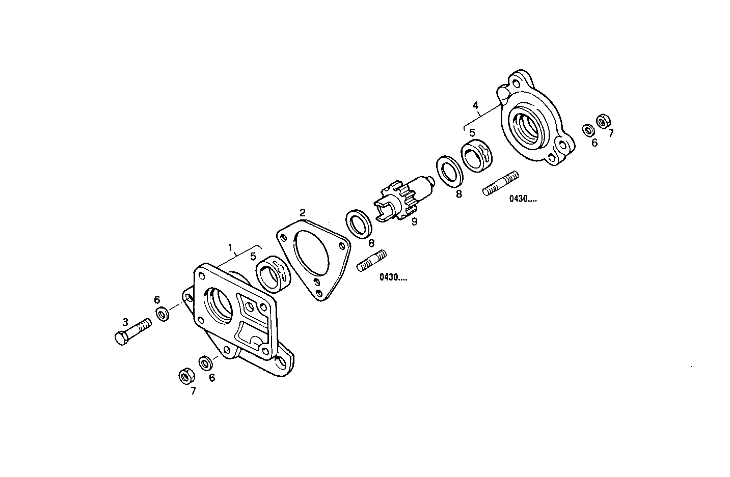POWER TAKE OFF - 8040SRC21.10A004 8040SRC21 parts diagram