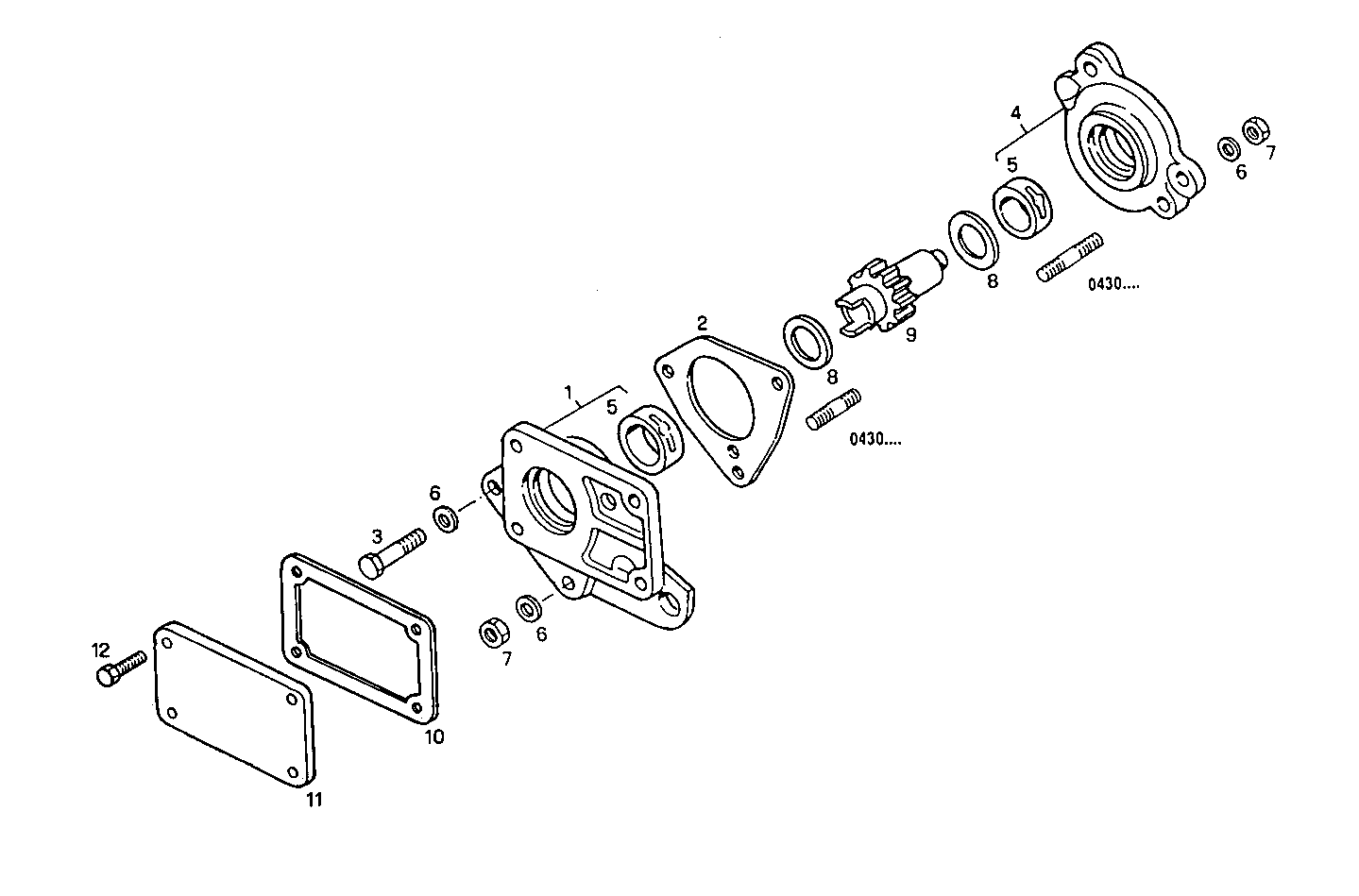 POWER TAKE OFF - 8045E00.59A007 8045E00 parts diagram