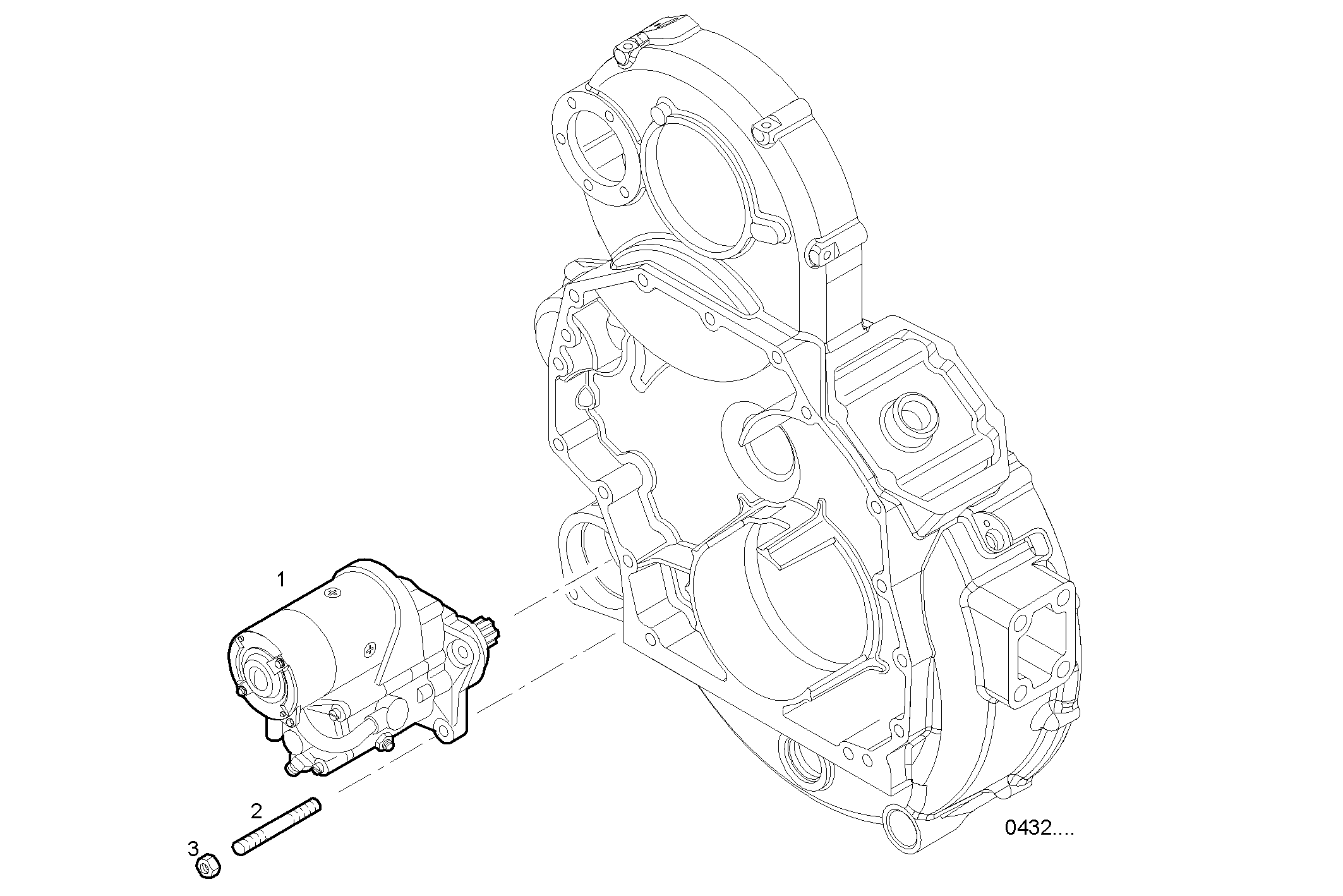STARTER MOTOR - C78ENTM50.10 CURSOR 8 parts diagram